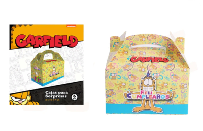 CAJA PARA SORPRESA GARFIELD 6 UND (DISEÑO 2)