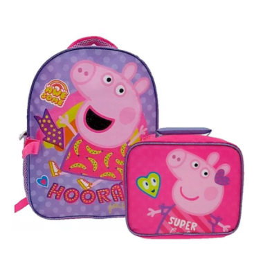 MOCHILA CON LONCHERA PEPPA PIG