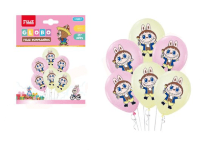 SET GLOBOS LABUBU 6 UND