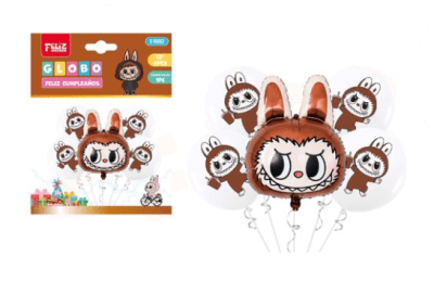 SET GLOBOS LABUBU 5 UND