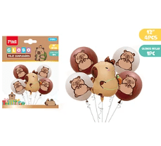 SET II GLOBOS CAPIBARA 5 PCS