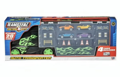 CAMION TRANSPORTADOR + 4 AUTOS