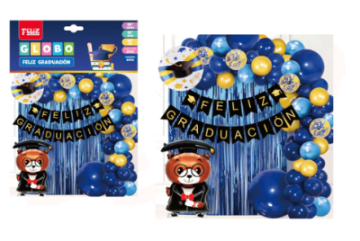 SET DE DECORACIÓN DE GLOBOS GRADUACIÓN