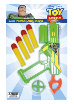 PISTOLA LANZA DARDOS TOY STORY