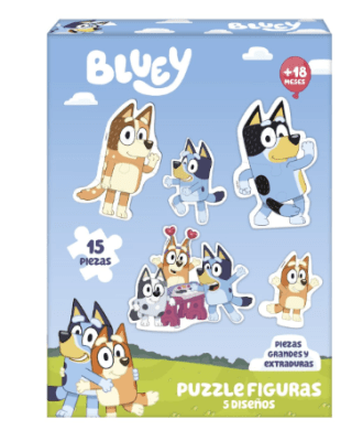 PUZZLES BLUEY 5 FIGURAS EN 15 PCS
