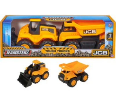 PACK 2 CAMIONES JCB TOUGH TRUCKS
