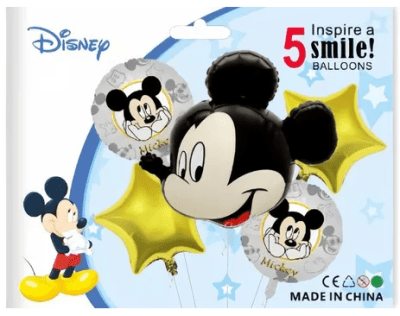 GLOBO FOIL MICKEY 5 PCS