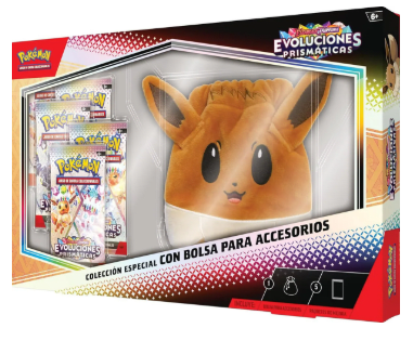 PRISMATIC EVOLUTIONS COLECCION ESPECIAL CON BOLSA PARA ACCESORIOS