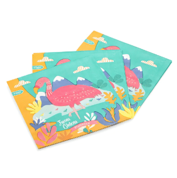 SET 12 SERVILLETAS DISEÑO FAUNA