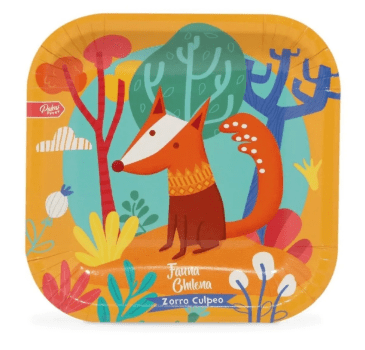 SET 6 PLATOS DISEÑO FAUNA