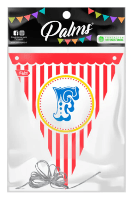 BANDERIN FELIZ CUMPLEAÑOS CIRCO