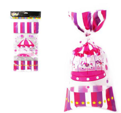 BOLSA SORPRESA CON AMARRAS CARRUSEL 10 UND