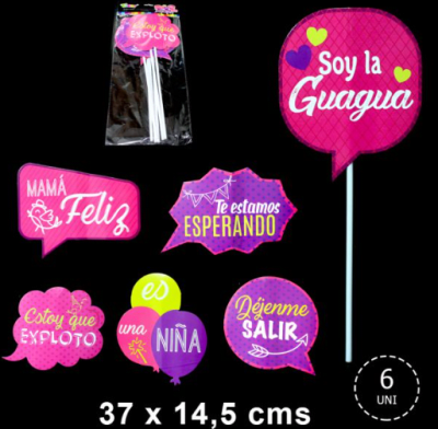 PHOTOPROPS BABY SHOWER NIÑA 6 UND