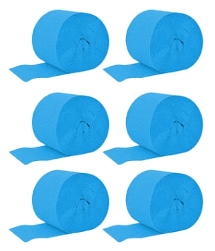 FESTON CELESTE 6 PCS 2.5 CM X 10 M