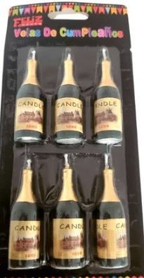 VELAS DE CUMPLEAÑOS 6 PCS