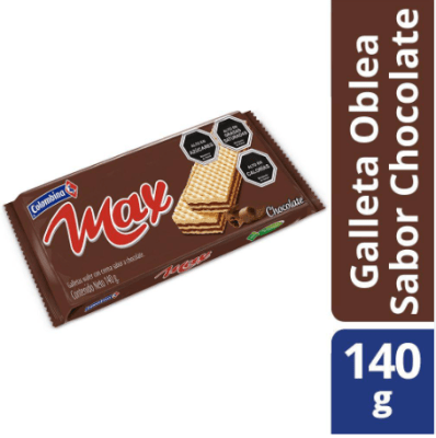 OBLEA MAX 140 G SABOR CHOCOLATE