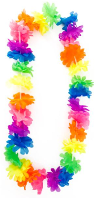 COLLAR HAWAIANO COLORES FLUOR 1 PCS