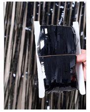 CORTINA COLOR NEGRO 1 X 2 M