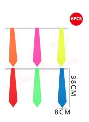 SET DE CORBATAS FLUOR 6 UND