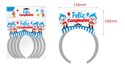 CINTILLO CORONA PAYASO PLIM PLIM 6 PCS