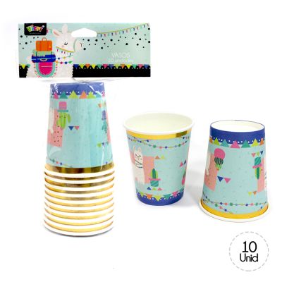 VASOS LLAMA 10UN