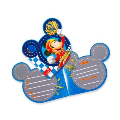 TARJETA DE INVITACIÓN DE MICKEY MOUSE