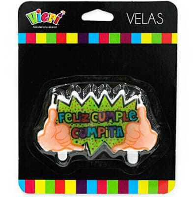VELA FELIZ CUMPLEAÑOS CUMPITA  1 UND