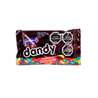DANDY PASTILLA DE CHOLATE 18 UND