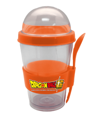 VASO YOGURT  CON CUCHARA DRAGON BALL 1 UND