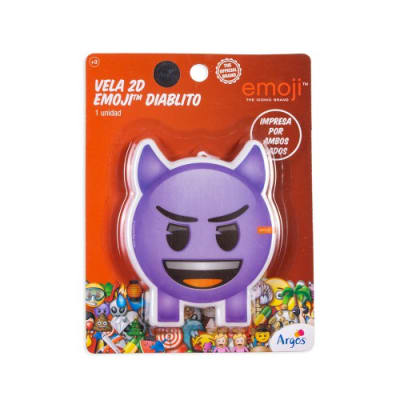 VELA 2 D EMOJI DIABLITO 1 UND