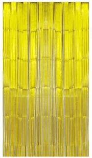 CORTINA COLOR DORADO METÁLICO 1 X 2 M
