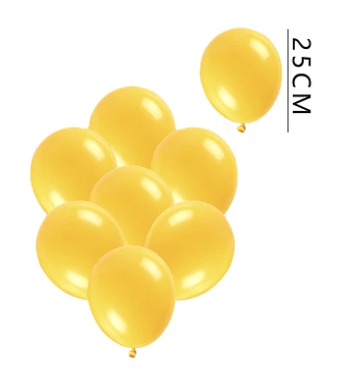 GLOBO DORADO METALIZADO 25 PCS 25 CM