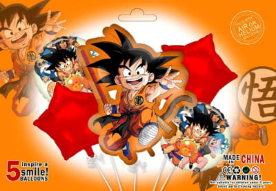 GLOBO FOIL GOKU PEQUEÑO 5 PCS