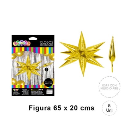 GLOBO METAL ESTRELLA 