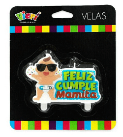 VELA FELIZ CUMPLEAÑOS MAMITA