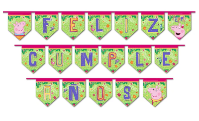 GUIRNALDA FELIZ CUMPLEAÑOS PEPPA PIG 1 UND