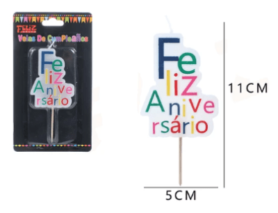 VELA FELIZ ANIVERSARIO COLORES 1 UND