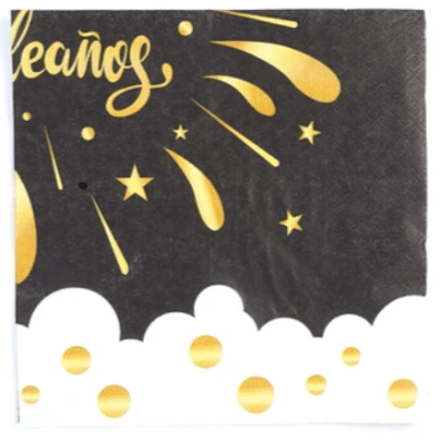 SERVILLETA FELIZ CUMPLEAÑOS 16 UND 33X33 CM