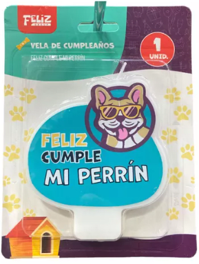 VELA FELIZ CUMPLE PERRÍN