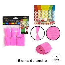 CINTA PAPEL DECO ROSA 6 UND