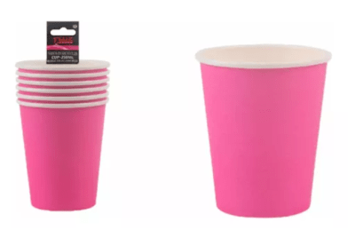 VASO FLUOR FUCSIA 6 UN