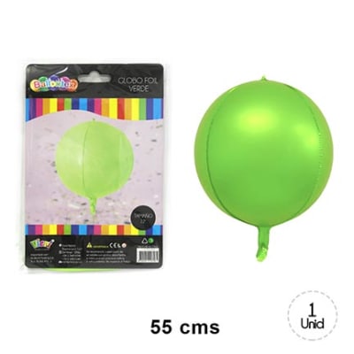 GLOBO FOIL VERDE 1 UND 