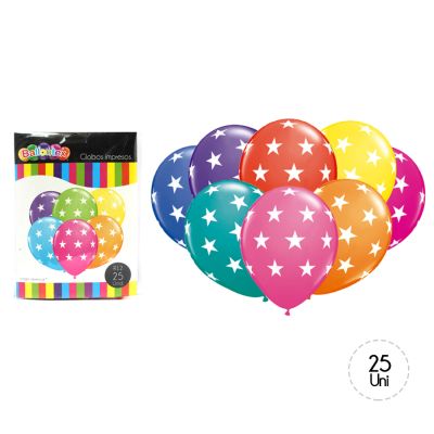 GLOBO IMPRESO ESTRELLA 25UN