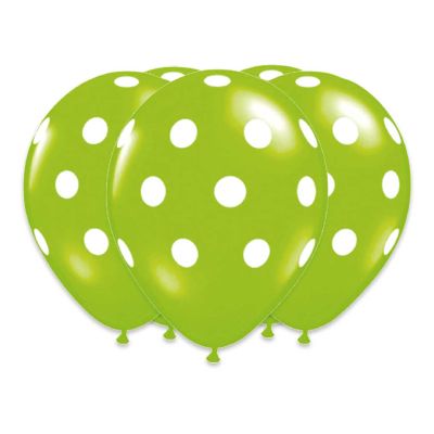 GLOBO POLKA PISTACHO 25UN