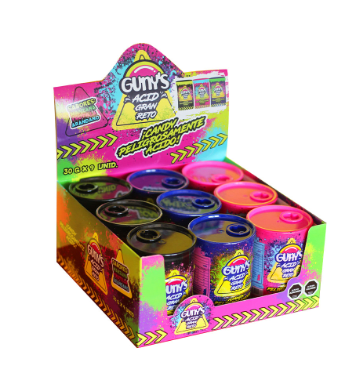 GUNYS ACID GRAN RETO 30 G DISPLEY DE 9 UND