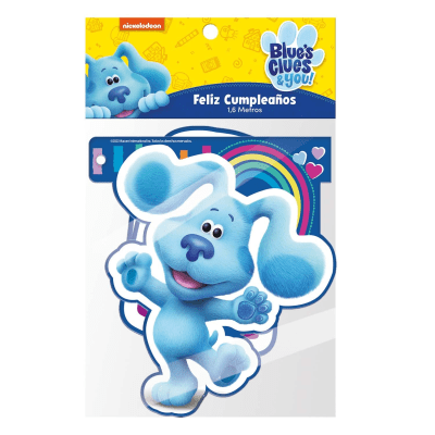 GUIRNALDA FELIZ CUMPLEAÑOS PISTAS DE BLUE