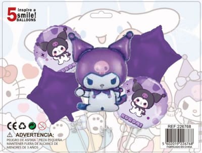 GLOBO FOIL KUROMI 5 UND MORADO