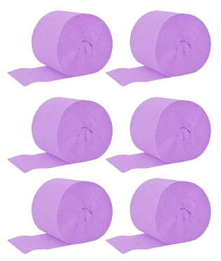 FESTÓN LILA 6 PCS 2.5 CM 10 M