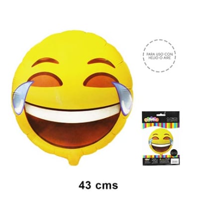 GLOBO METAL EMOTICON LLANTO 1 UND