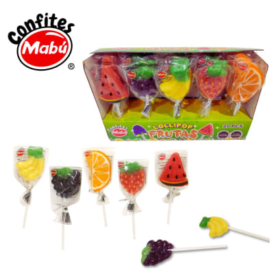 LOLLIPOP FRUTAS X20 UND